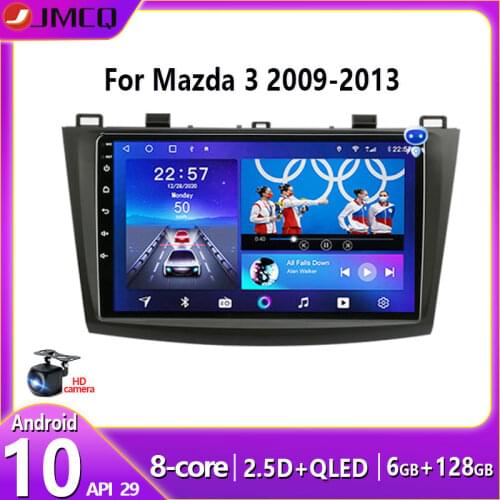 Jansite Android 10 Car Radio Multimedia Player For Mazda 3 2009-2013 2Din GPS Navigaion Split Screen Stereo Head unit With Frame