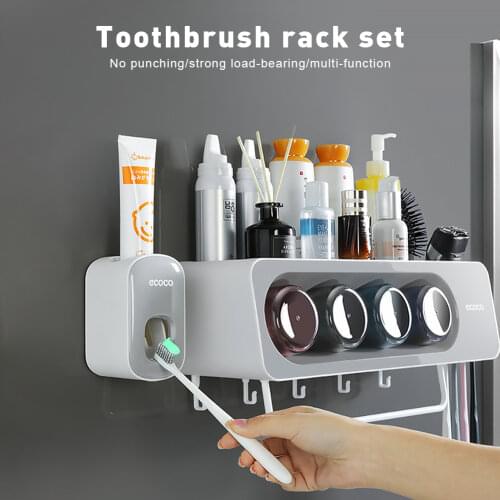 1/2/3/4/5holes Electric Toothbrush Holder & Toothpaste Holder Storage Rack Self For Bathroom Accessories Organizer Brush Holder