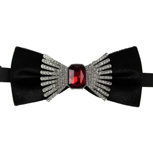 New Free Shipping mens male fashion casual man high-end ruby knot bow tie fashion gown dress accessory necktie Headwear velvet