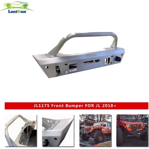 Front bumper For Jeep For wrangler JL 2018+ 4x4 parts for jeep for wrangler accessories 5083 alloy aluminum Winch bracket JL1175