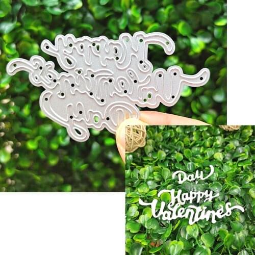 Suitable for festival metal cutting die and DIY scrapbook photo album 3D creative greeting card making word template 2021 NEW