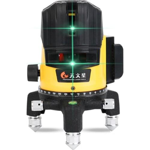 Portable Green Light Spirit Level Laser 2 Lines Level Water Meter High Precision Glare Infrared Automatic Hit The Line Caster