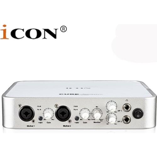 ICON CUBE 6Nano Professional sound card USB external sound card use for network recording& music production 6-In/6-Out