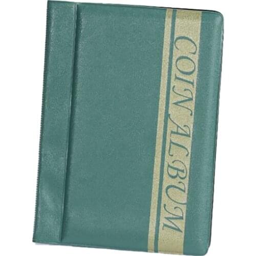 Retro 120 Pockets Coins Holders Album Book Collecting Money Organizer Storage Bags Money Pockets Album Coin Storage Book