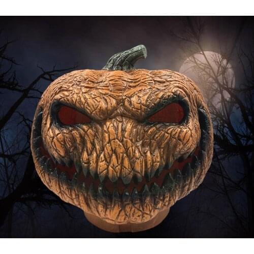 Happy Halloween LED Light Up Pumpkin Scray Outdoor Horror Decoration Scary Pumpkin Pumpkin Horror Props Lantern Yard Light D5J0