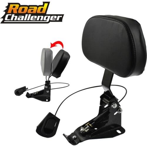 Detachable Adjustable Rider Backrest w/ Mounting Kits For Harley Touring Road King Street Glide FLHR FLHX FLTRX