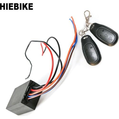 36V 48V Bike Lock Alarm Bicycle Bike Security Lock Anti-theft Loud Sound Alerter Bell with Remote Control Keys Ebike Accessories