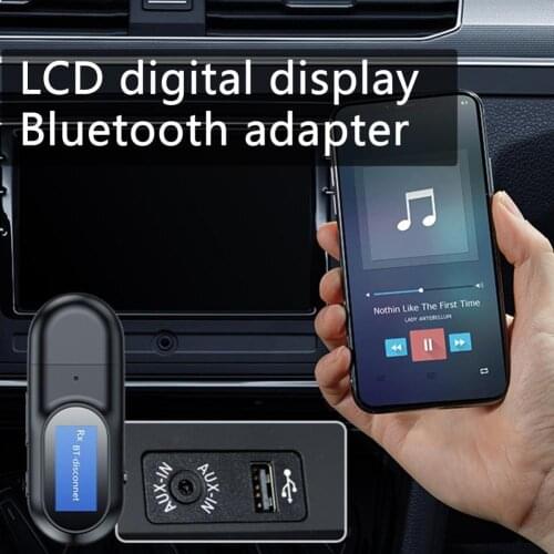 T17 Bluetooth-compatible Transmitter LCD Digital Display Superior Voice Quality Wireless Bluetooth-compatible Adapter for Car