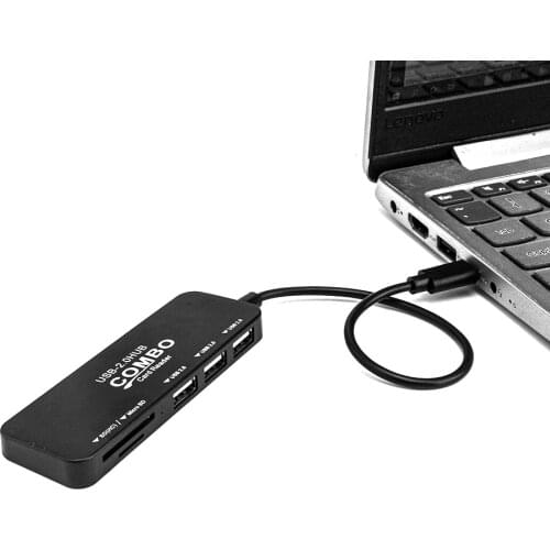 USB C HUB 2.0 Type C 3 Port Multi USB Splitter Adapter OTG Micro SD Card Reader For Xiaomi Macbook Pro PC Computer Accessories