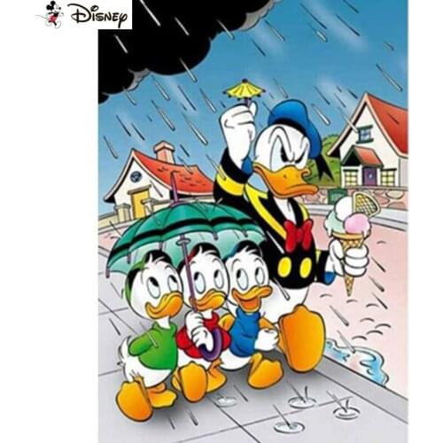 Disney Diy 5d Diamond Painting "Cartoon Donald Duck"Cross Stitch Square Round Diamond Embroidery Handwork Rhinestone Art A30326