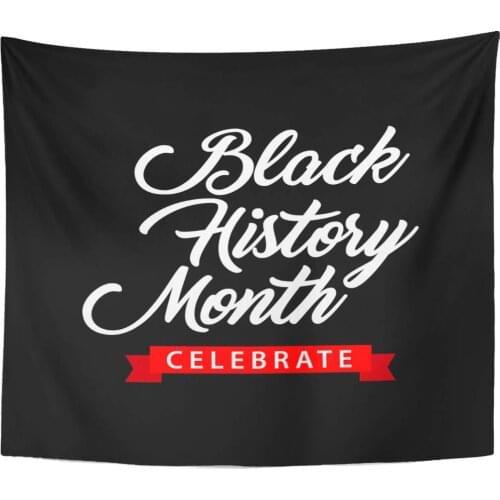 American White African Black History Month Celebration Design America Culture Home Decor Tapestry Wall Hanging for Living Room