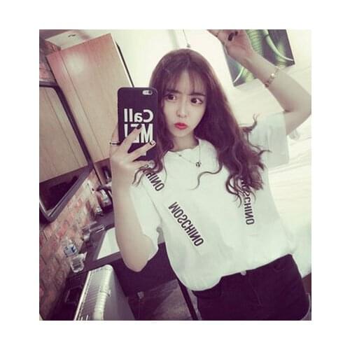 Free shipping 2017 new summer style ladies t shirt women clothes girl t shirt casual fashion AW7833