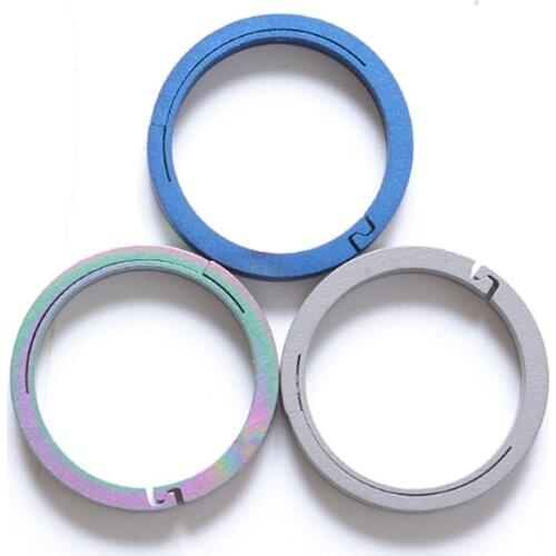 EDC Pure Titanium TC4 Key Chain Key Ring Carabiner Snap Clip Hook Camping Climbing DIY Accessories FW214