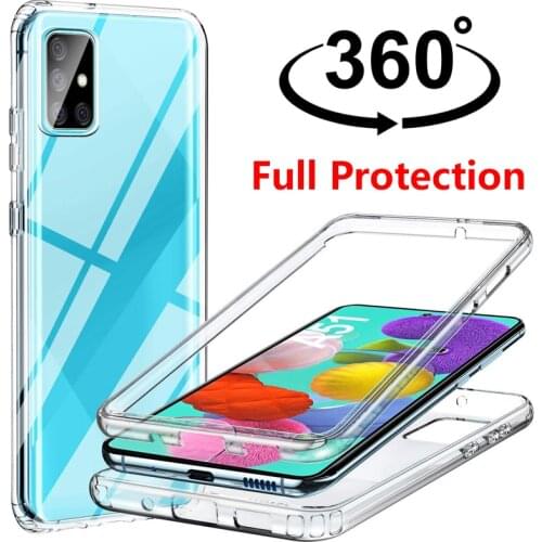 360 Full Cover for Samsung Galaxy A10S A20S A30S A50 A70 A01 A11 A21S A31 A41 A51 A71 A12 A42 A02S A32 A52 A72 5G Silicone Cases