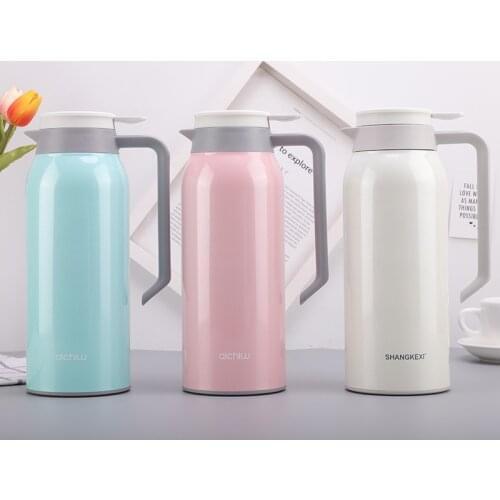 LDFCHENNEL 1.5L Home Stainless steel Insulated Bottle Hot Water Pot Kettle Thermos Coffee Tea Thermal Bottle Double Jugs botella
