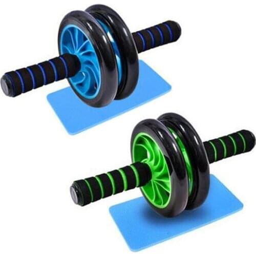 Double Wheel Power Roller Mens Abdominal Wheel Large Wheels AB Rocket Roller Weight Loss Exercise Abdominal Fitness Equipment
