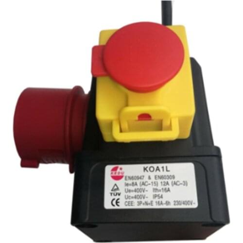 KEDU KOA1L 400V 12/8A Electromagnetic Switch Power Failure and Undervoltage Protection Machine Tool Switches Quick Stop Cover