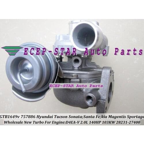 GTB1649V 757886 28231-27400 2823127400 757886-0003 757886-5003S Turbo For HYUNDAI Tucson For KIA Sportage 2 05- D4EA V 2.0L CRDi