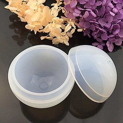 JX-LCLYL 1pc New Ball Shape Silicone Mold Resin Necklace Pendant Jewelry Making DIY Craft