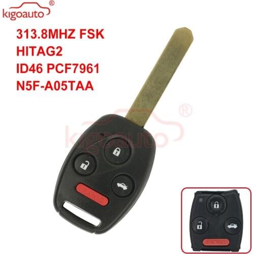 Kigoauto 313.8MHZ FSK HITAG-2 ID46 PCF7961 N5F-A05TAA