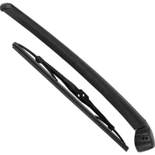 Wiper 14" Rear Wiper Blade & Arm Set Kit For Audi A4 B6 B7 S4 2001-2008 Windshield Windscreen Rear Window