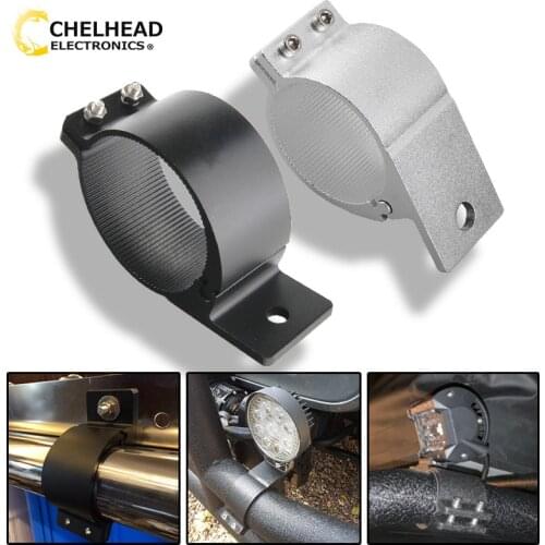 Bracket Clamp Mount LED Light Bar Working Lights Tube Holder Rack Roll Cage Bumper on Boat Truck ATV Motorcycle Bike