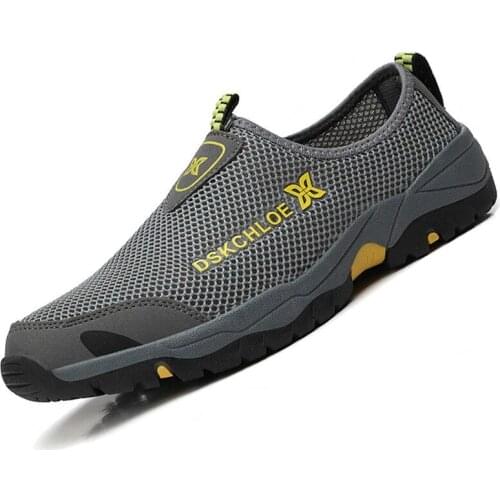 Summer Mesh Shoes Men Sneakers Plus Size Lightweight Breathable Walking Footwear 2021 New Slip-On Comfortable Casual Mens Shoe