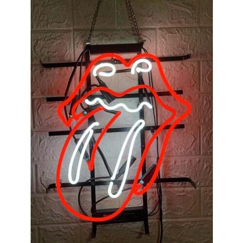 Tongue better done neon signs custom handmade real glass tube store home bedroom decoration neon signs are clearly set off