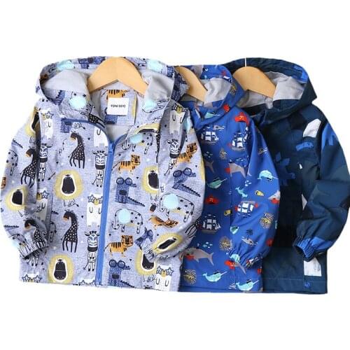 2021 New Spring Autumn Children Outerwear Jackets Double-deck Waterproof Windproof Boys Girls Jackets Sport Fashion Kids Coats