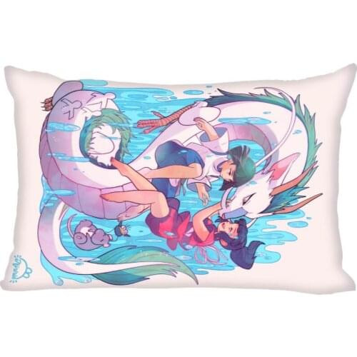 Rectangle Pillow Cases Hot Sale Best High Quality Spirited Away Pillow Cover Home Textiles Decorative Double Sided Pillowcase