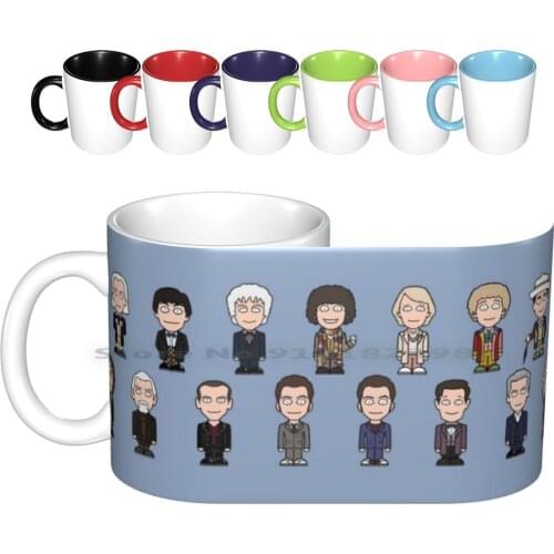 The Fifteen Ceramic Mugs Coffee Cups Milk Tea Mug Who William Hartnell Patrick Troughton Jon Pertwee Tom Baker Peter Davison