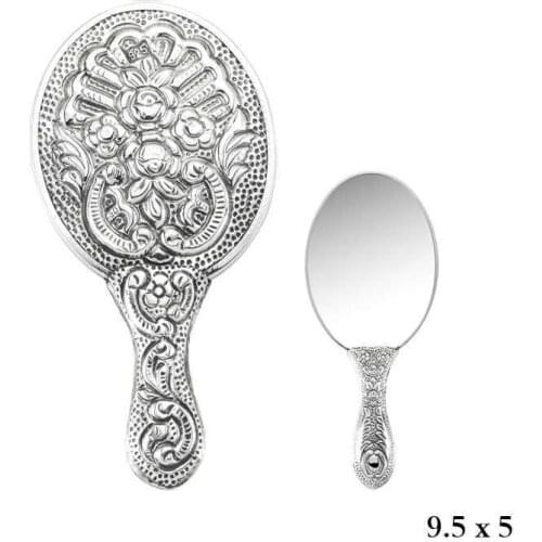Silverlina Violet Motif Hand Mirror
