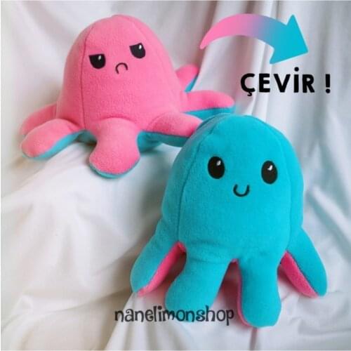 Çevirdikçe Trip Change Octopus Blue Pink