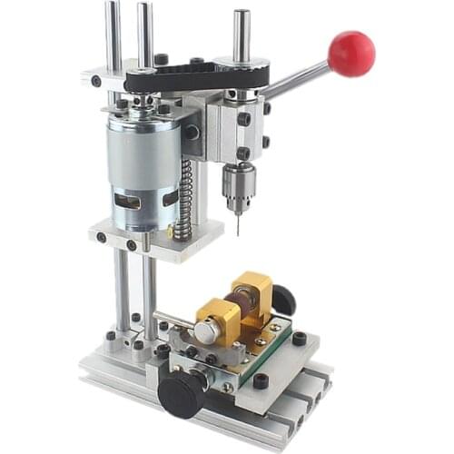 DKJ-2 Professional Edition Mini Pearl Bodhi Small Hole Punch Walnut Bead Machine 12-60V DIY Tapping Drilling Machine