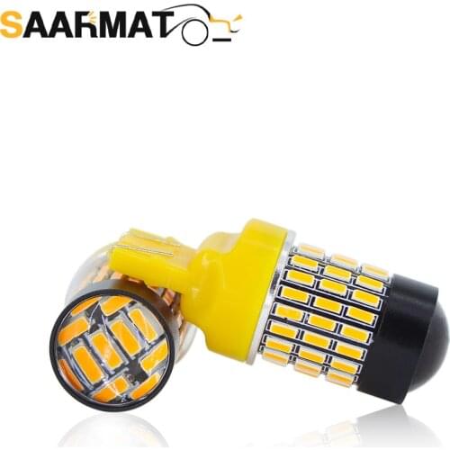 LED car reverse turn signal brake light bulb T20 7440 7443 580 WY21W Highlight taillight lamp white yellow red Auto accessories