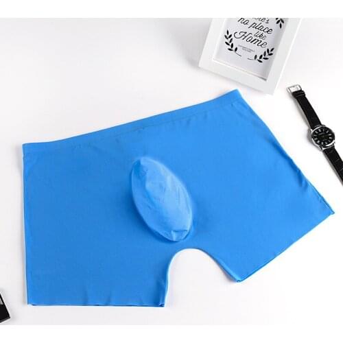 DOIAESKV Boxer Mens Underwear Men Ice Silk Breathable Sexy Underpants Male Men Pnaties Shorts Solid Seamless Underwear Boxers