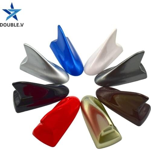 Exterior Parts Car Styling Roof Antenna Plastic White Red Shark FM for Universal Car Sticker Singal Antenna
