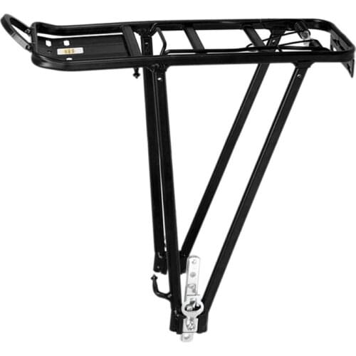 Heavy Bicycle Bike Rear Shelf Aluminum Alloy Frame Bracket Black Adjustable Luggage Rack