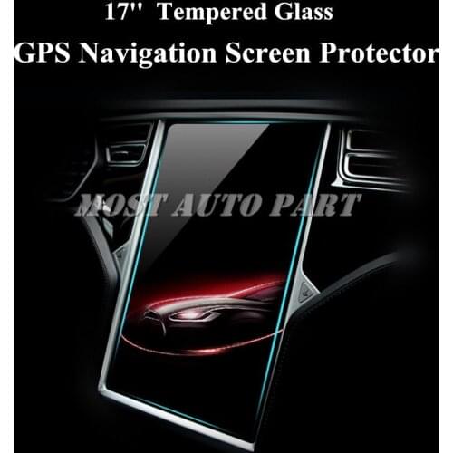 17'' HD Tempered Glass GPS Navigation Screen Protector For Tesla Model S 2014-2018 Model X 2016-2018 Car accesories interior