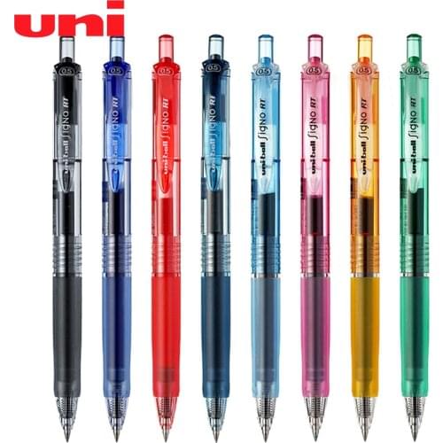 1PCS Uni Ball Gel Pen Signo RT 0.5mm Easy UMN-105 / UMN-138 Press Colored Gel Pen Signature Pen Smooth