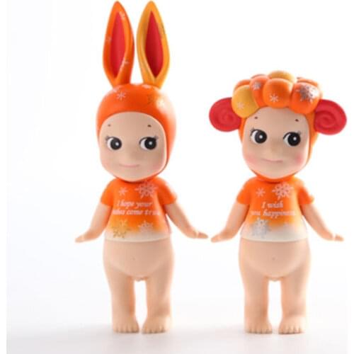 2 pcs Sonny Angel set animals series japan Kewpie Rabbit Sheep mini figures Happiness Snow dolls original boxes free shipping