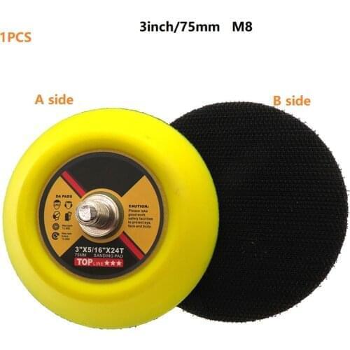 3 Inch Polishing disc Pneumatic Sponge Disc 75mm Grinding Disc Flocking