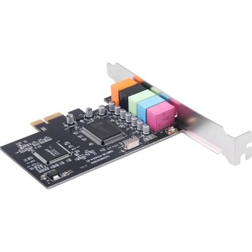 5.1CH PCI-E PCI Express CMI8738 Audio Sound Card PC Computer Compatible For Windows 7 8 XP 10 Sound Card Extension Card