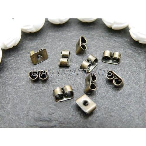 500pcs Earring Back 3x5mm Antique Bronze or specified colors Earring Stoppers lead and nickle free earring nuts