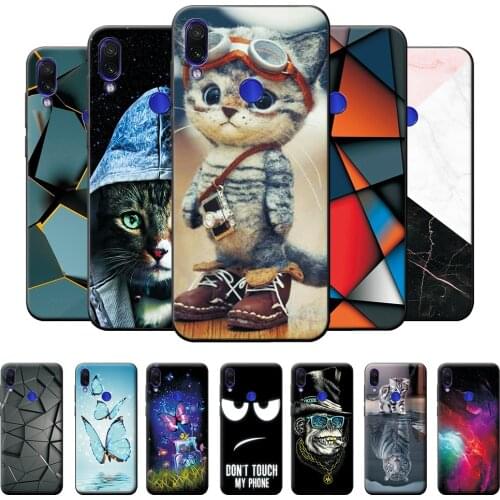 For Redmi Note 7 Pro Case 6.3 inch Silicone Soft TPU Phone Cover For Redmi Note 7 Pro Case iron Tower Protective Case Bumper