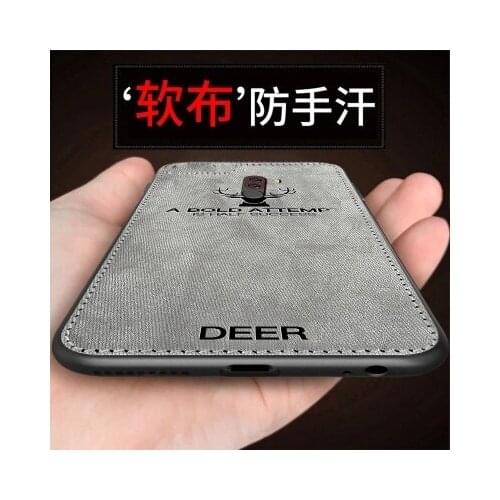 For Xiaomi Pocophone F1 Case Luxury Soft Silicone+fabric Skin Deer Protective Back Cover for Xiaomi Pocophone F1 Poco F1 shell