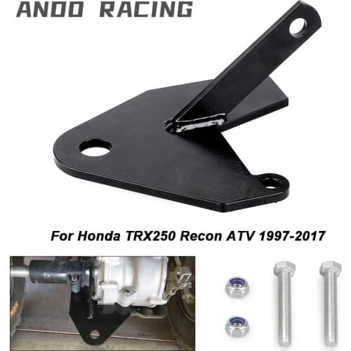 Black Motorcycle Rear Trailer Hitch Receiver Ball Mount 3/4'' Compatible For Honda TRX250 Recon 1997-2014