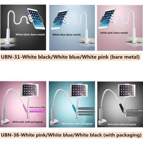 Universal 360 Rotating Phone Holder Flexible Lazy Desktop Tablet Clip Holder Gooseneck Clamp Long Arm Three Lengths 80-100-120CM