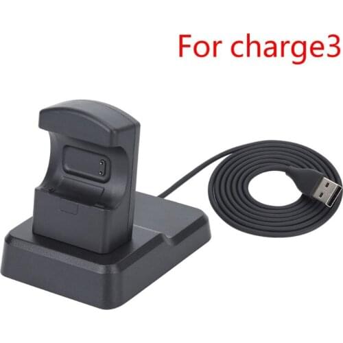 USB Charging Cradle Cable Dock Station for FIT-BIT Versa1/Versa2/Charge3/Inspire Q81F