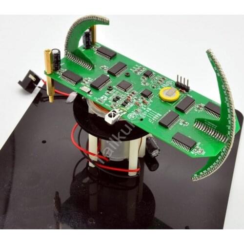 Double Spherical Rotating LED Display POV Clock Kit Advertising Screen Display Screen Globe DIY Kit Parts